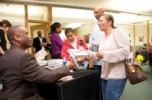 Baker at NBAF book signing