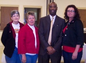 Baker with friends at Greenbrier Historical Society