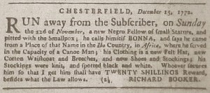 runaway-slave-advertisement-in-virginia-gazette-1772 runaway-slave-advertisement-in-virginia-gazette-1772