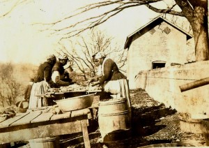 Slave Women Processing Pork on Wessyngton Plantation